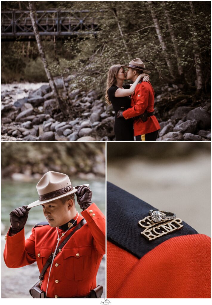 RCMP red serge engagement photo